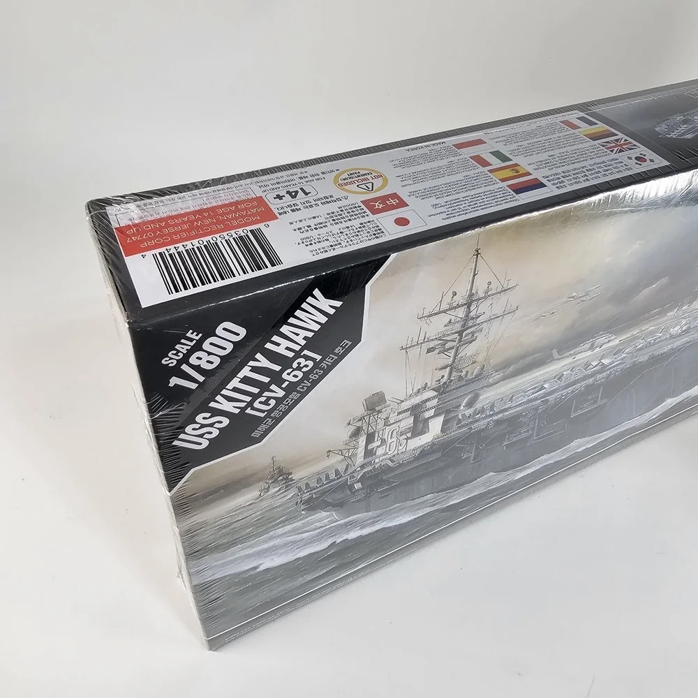 Academy CV-63 USS Kitty Hawk Hobby Model Kit 1/800 scale Ship Carrier New Sealed